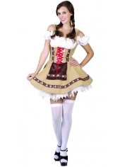Swiss Miss Costume Beer Girl Costume Green - Womens Oktoberfest Costumes